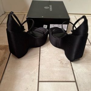 Versace Triplatform Wedge Sandal